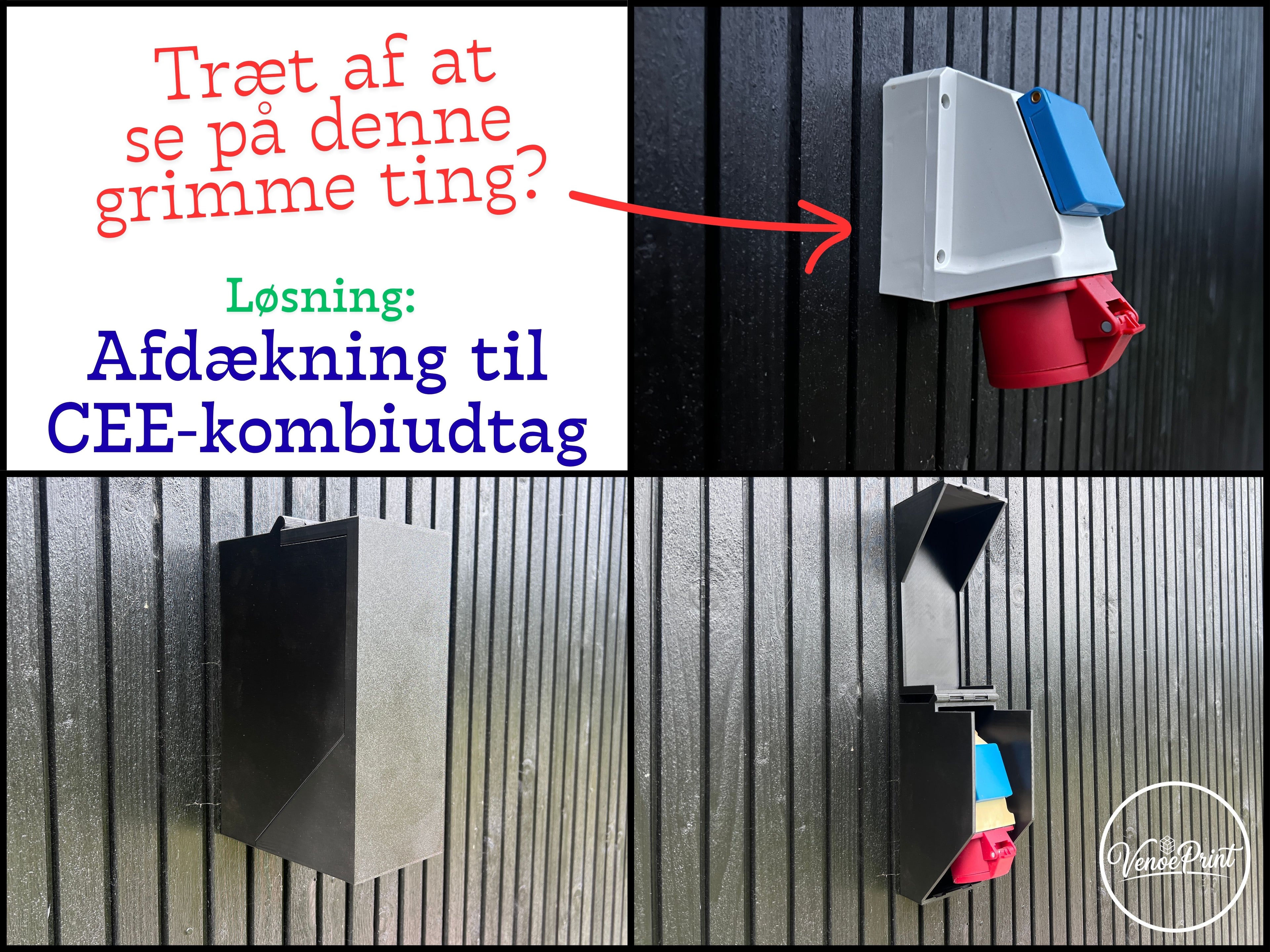 Afdækning til CEE-kombiudtag