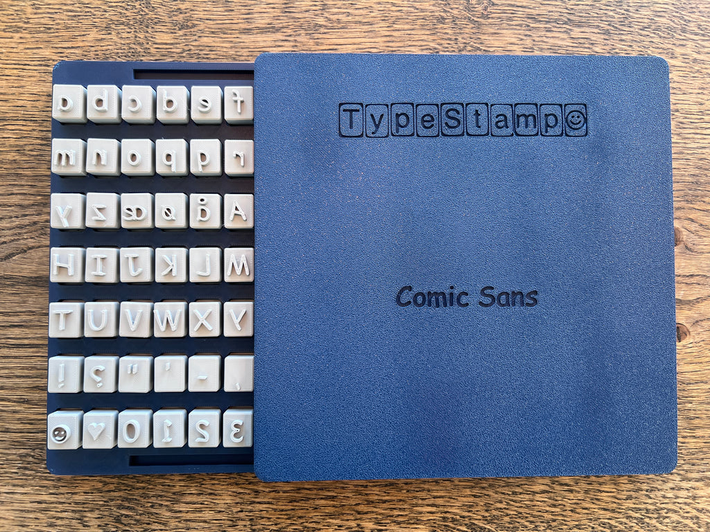 TypeStamp bogstavstempler - Comic Sans
