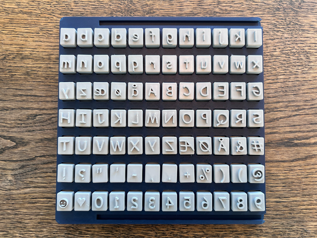TypeStamp bogstavstempler - Comic Sans