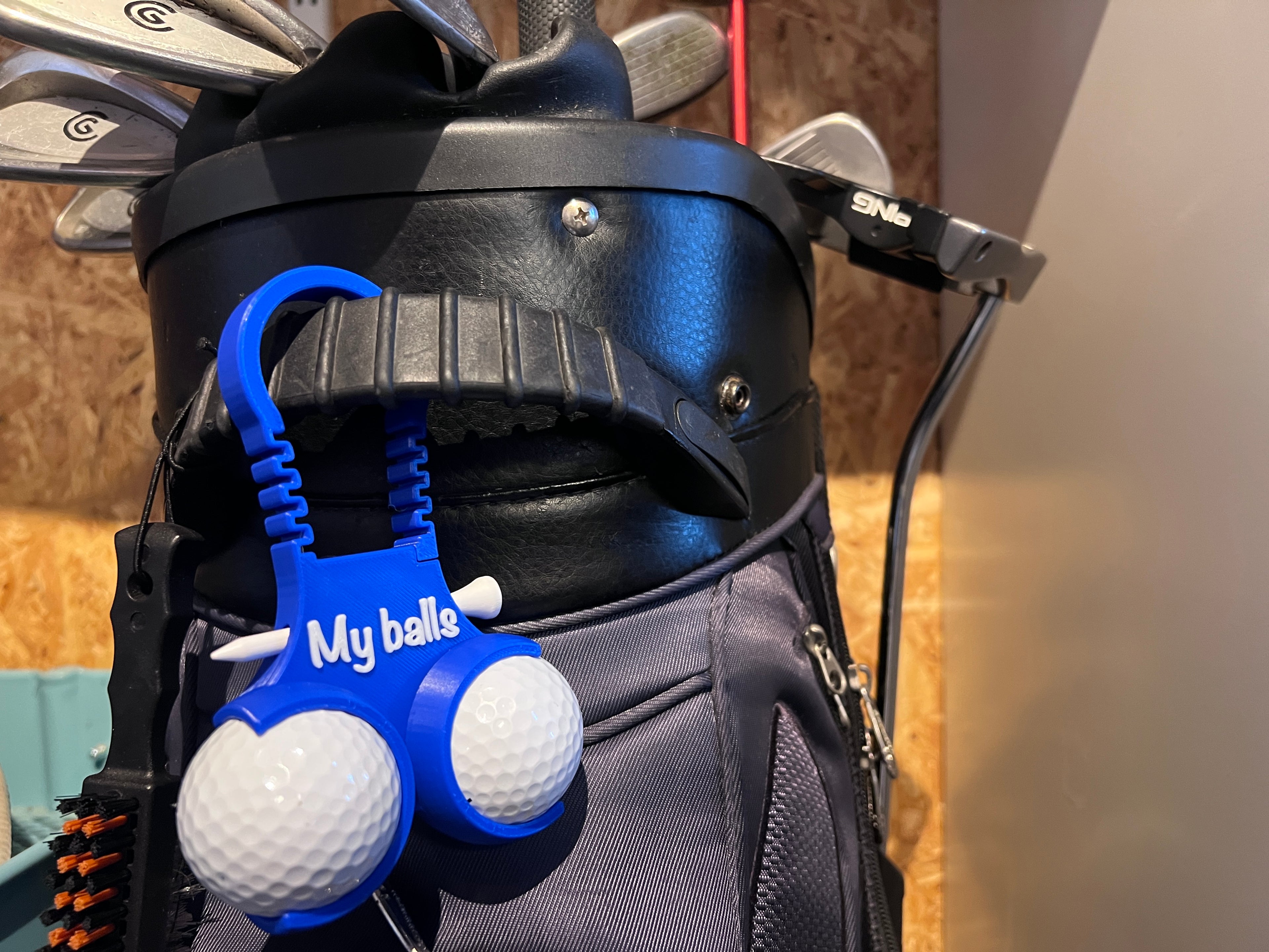 My Balls – den sjove golfboldeholder (med mulighed for egen tekst)